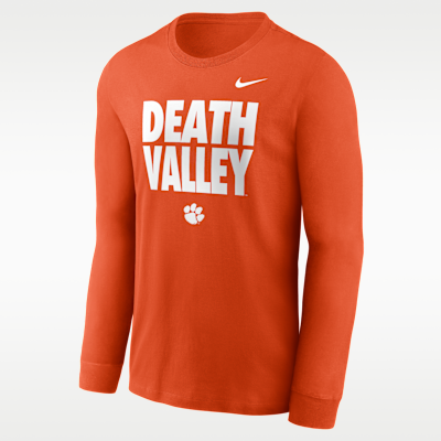 Clemson Sideline Slogan Men's Nike Dri-FIT College Long-Sleeve T